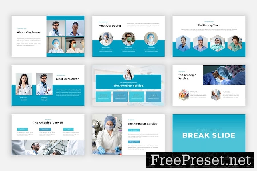 Amedico - Medical PowerPoint Template MV6ZAAF