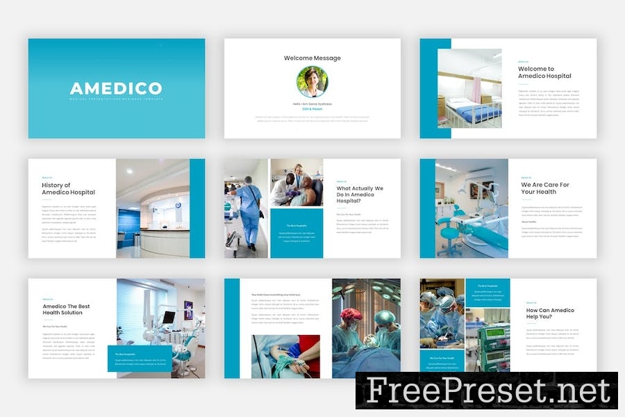 Amedico - Medical PowerPoint Template MV6ZAAF