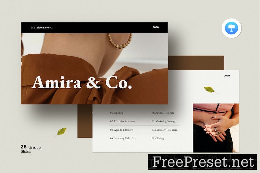 Amira | The Minimal Presentation Template 2Z4TGXQ
