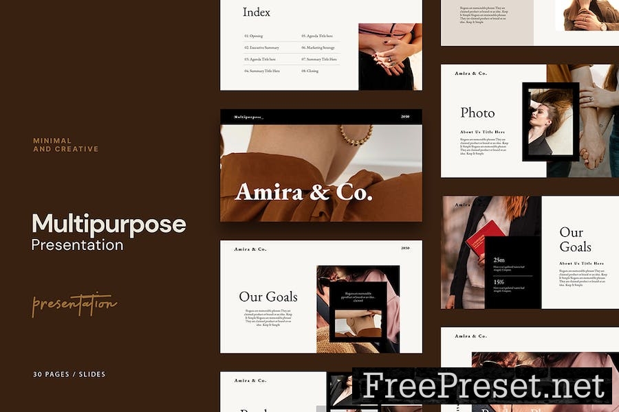 Amira | The Minimal Presentation Template 4XMWTUB