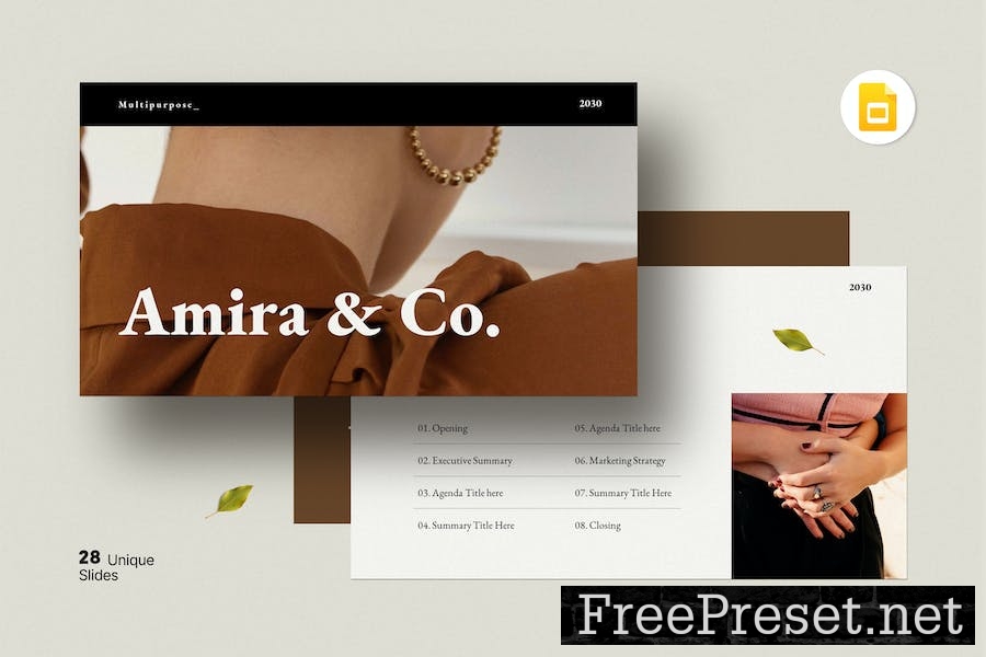 Amira | The Minimal Presentation Template 4XMWTUB