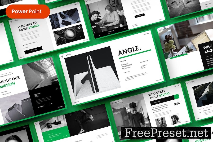 Angel – Business PowerPoint Template VRRQLCU