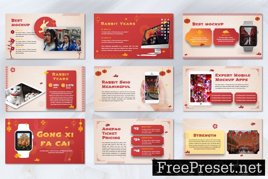 Angpao - Chinese New Year Keynote Template Y3BLTF3