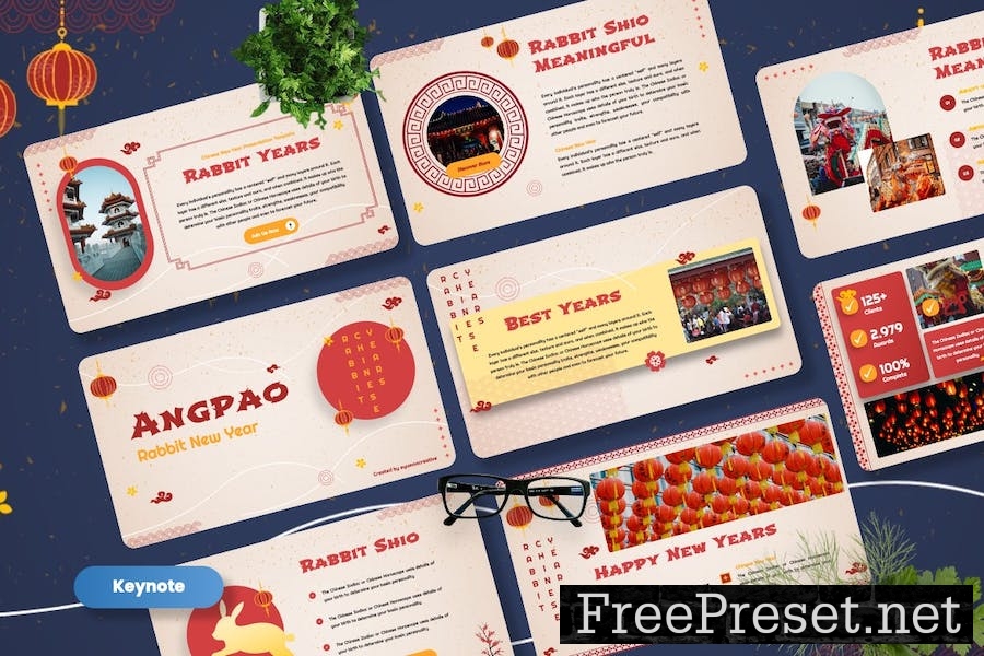 Angpao - Chinese New Year Keynote Template Y3BLTF3