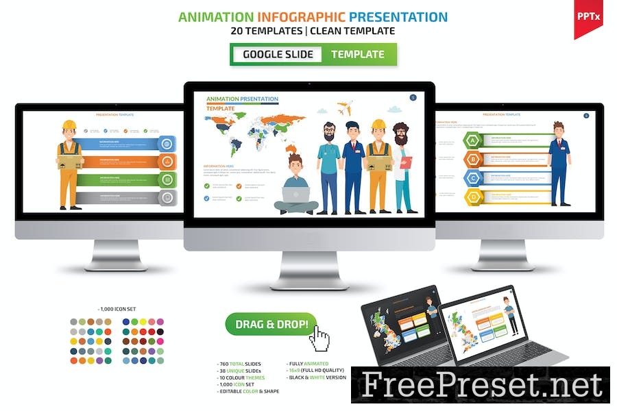 Animation Google Slides Presentation Template T7XXLNZ