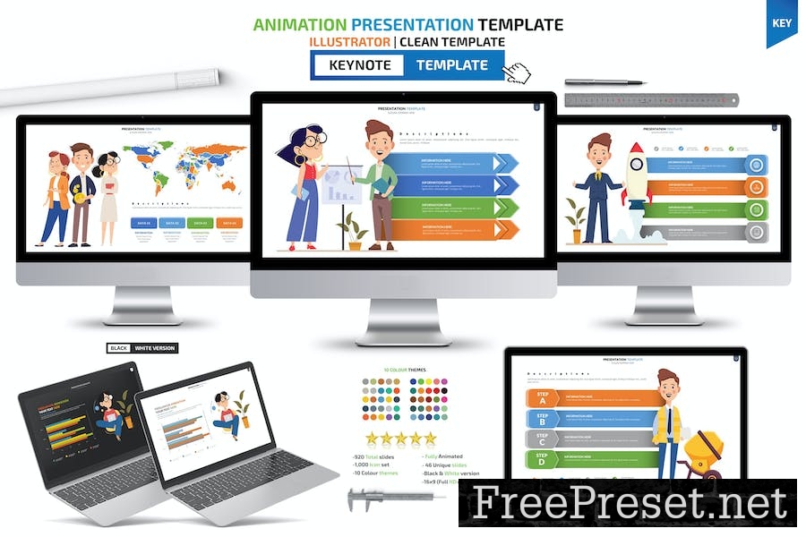 Animation Keynote Presentation Templates TGS7H7C