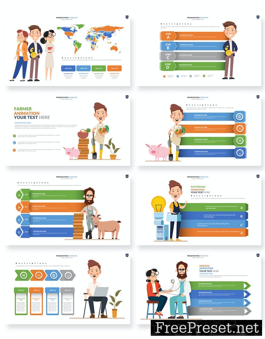 Animation Powerpoint Presentation Templates 37WE6DW