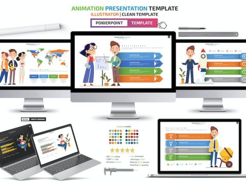 Animation Powerpoint Presentation Templates 37WE6DW