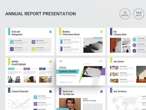 Annual Company Report Google Slides Template C84CNWA