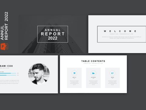 Annual Report 2022 Powerpoint Template J353GKA