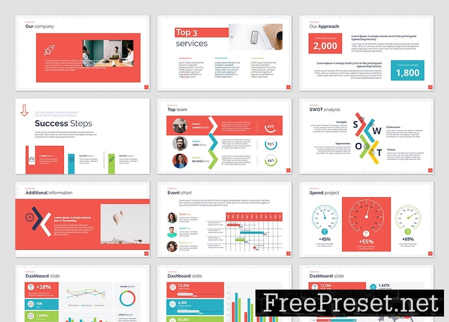 Approach PowerPoint Presentation Template 2L8776U