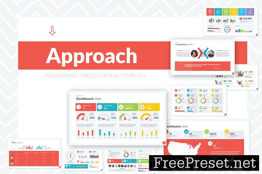 Approach PowerPoint Presentation Template 2L8776U