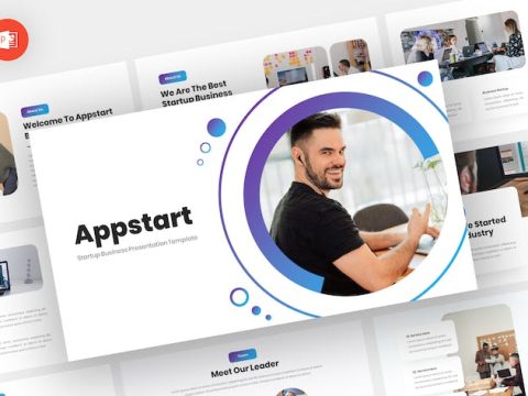 Appstart - Startup Powerpoint Template GVS9NDF