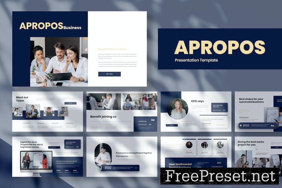 Apropos - Business Presentation Keynote Template XLEC8MT