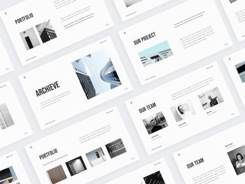 Archieve - Minimal Business Google Slides Template 22F9A87