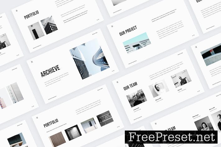 Archieve - Minimal Business Google Slides Template 22F9A87