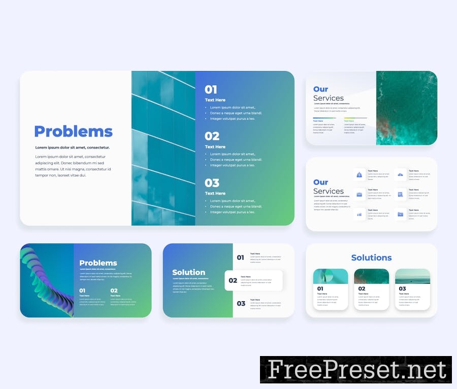 Arctic Multi-Purpose PPT Presentation Template CGFQJQW