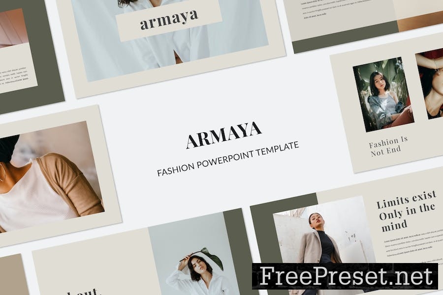 ARMAYA - Fashion Powerpoint Template 9Q4TMZ8