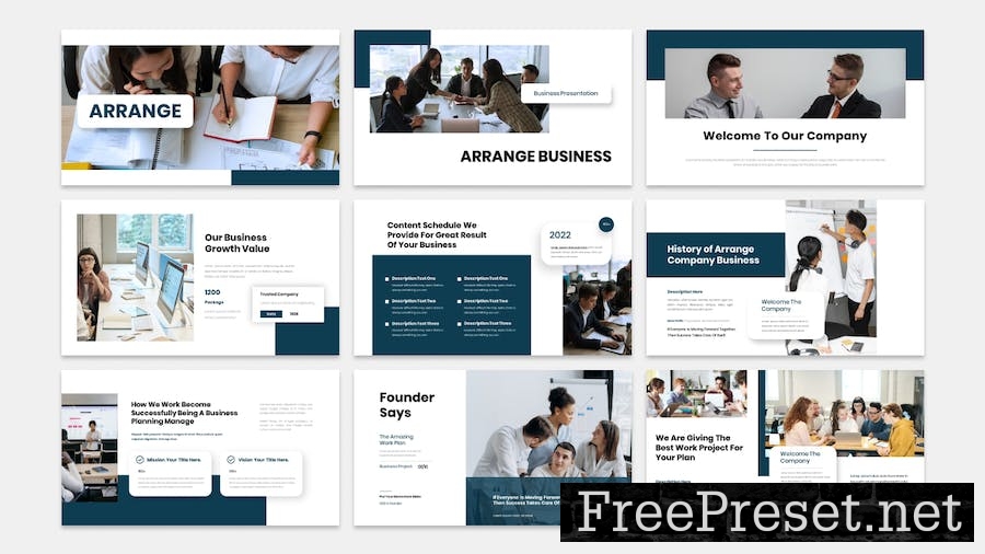 Arrange - Business Presentation Google Slide Templ E7PDQ2B