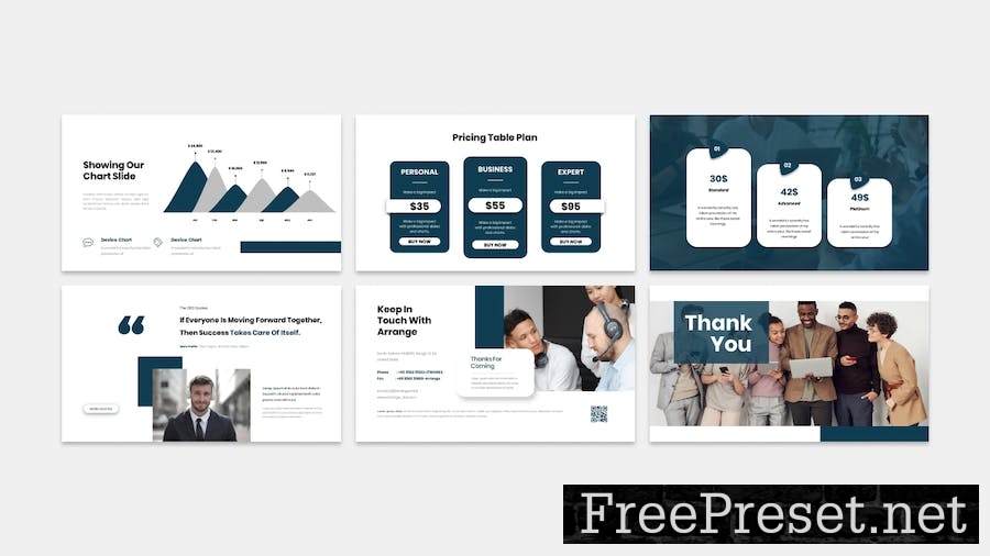 Arrange - Business Presentation Keynote Template JJAF68C