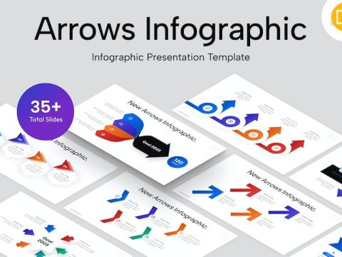 Arrows Infographic Google Slides Template PH9LHSV