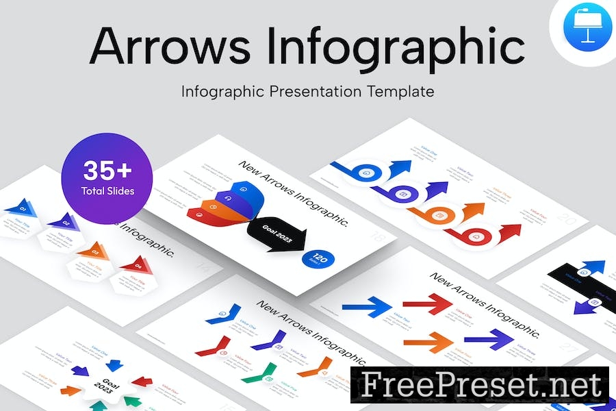 Arrows Infographic Keynote Template