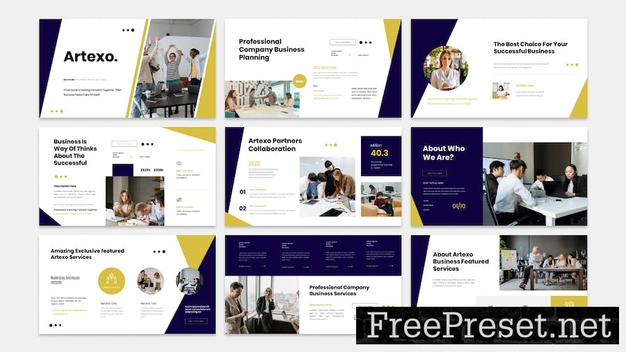 Artexo - Business Presentation Keynote Template GA92E3K