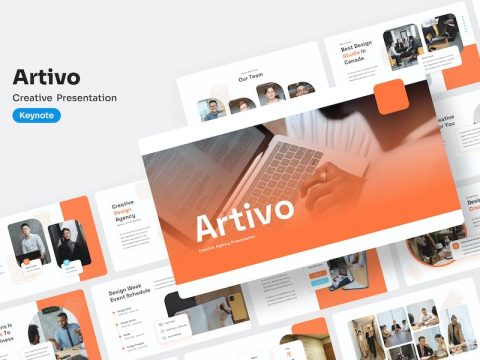 Artivo - Creative Keynote Presentation 2DY6RRE