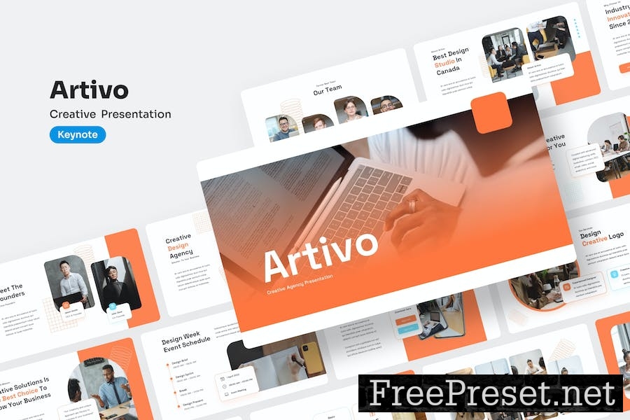 Artivo - Creative Keynote Presentation 2DY6RRE