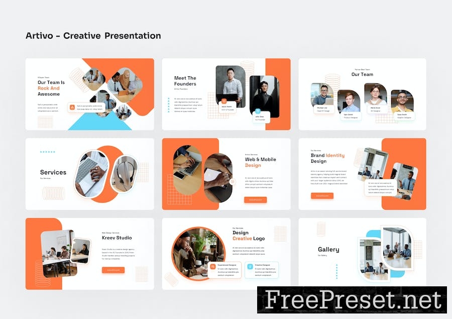 Artivo - Creative PowerPoint Presentation 46D2HQM