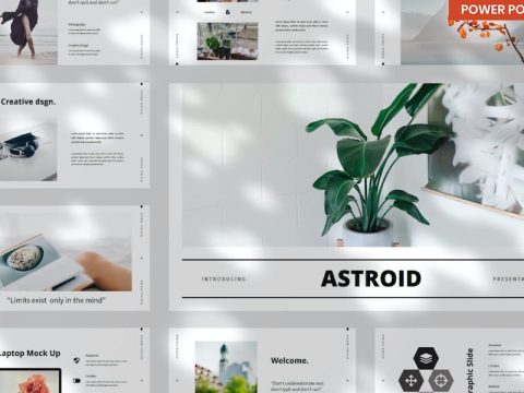 Astroid Minimal PowerPoint Presentation Template XKHLUSS