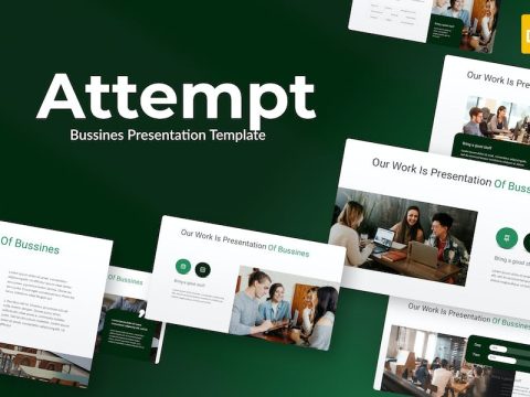 Attempt Green Modern Bussines Google Slides GESVKJE