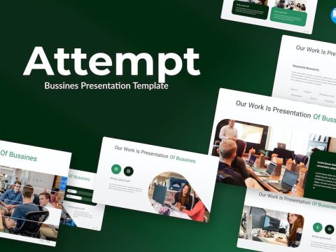 Attempt Green Modern Bussines Keynote MX7JTPR