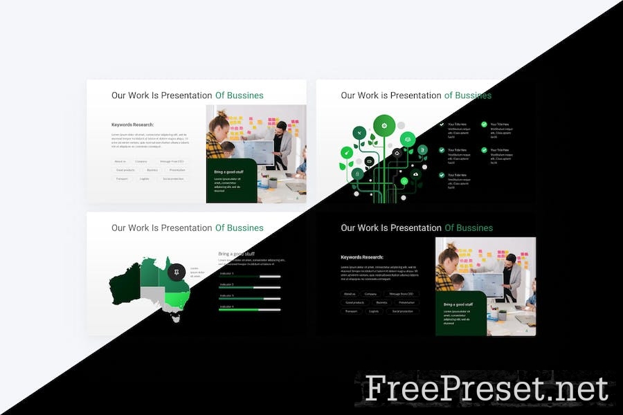 Attempt Green Modern Bussines PowerPoint 5QJ7JNM