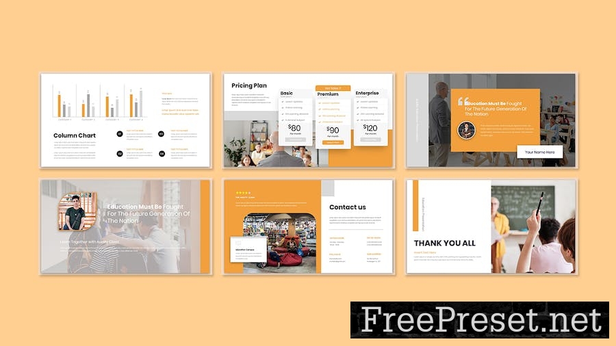 Audity Education Presentation PowerPoint Template DSKL6YF