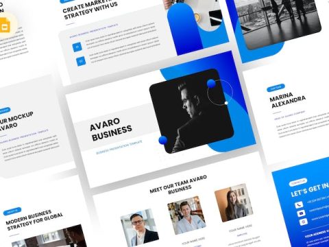 Avaro - Business Google Slides Template BKDJ2LZ