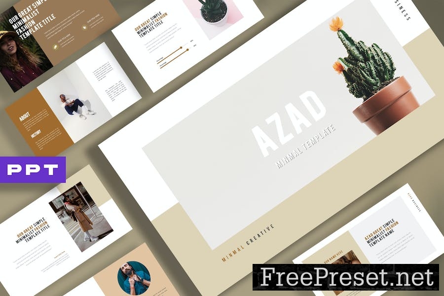 Azad Minimal Google Slides