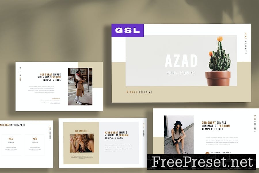 Azad Minimal Google Slides