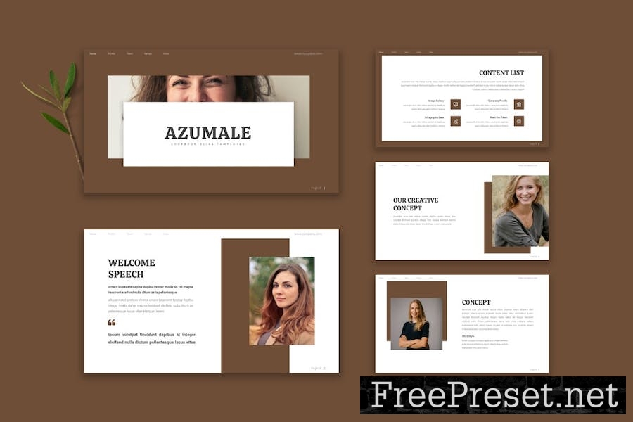 Azumale - Google Slide Template