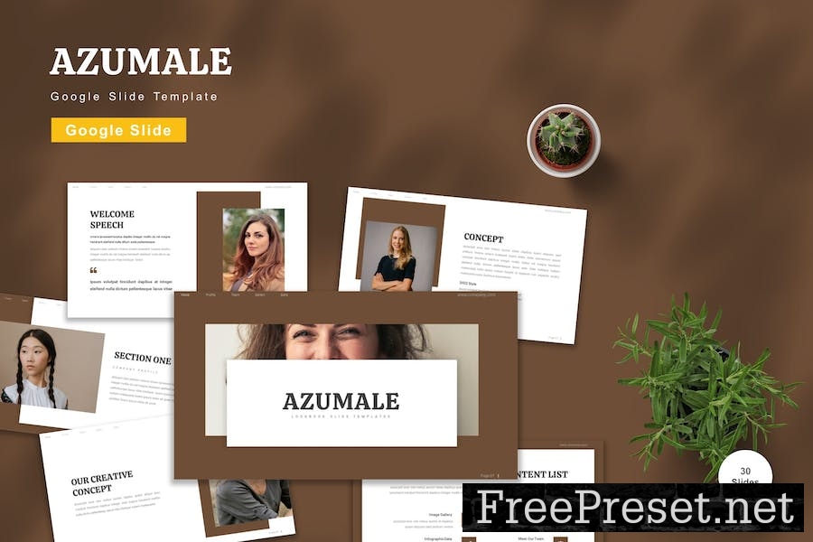 Azumale - Google Slide Template