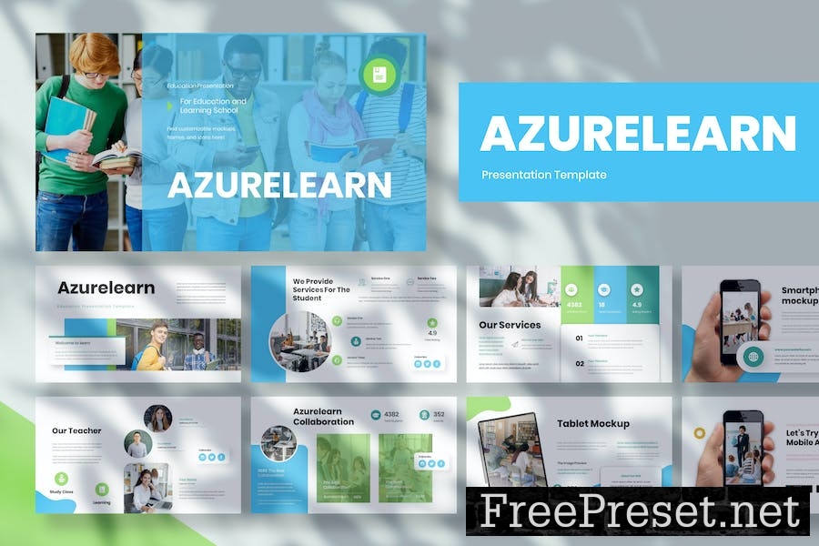 Azurelearn - Education Presentation PowerPoint Tem