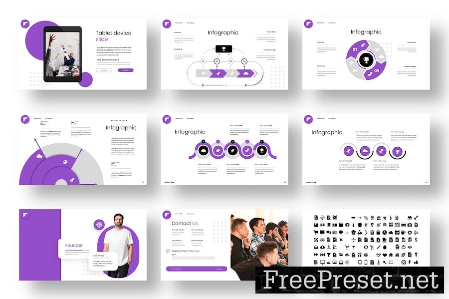 Bacok – Business PowerPoint Template 9XZ9A8K