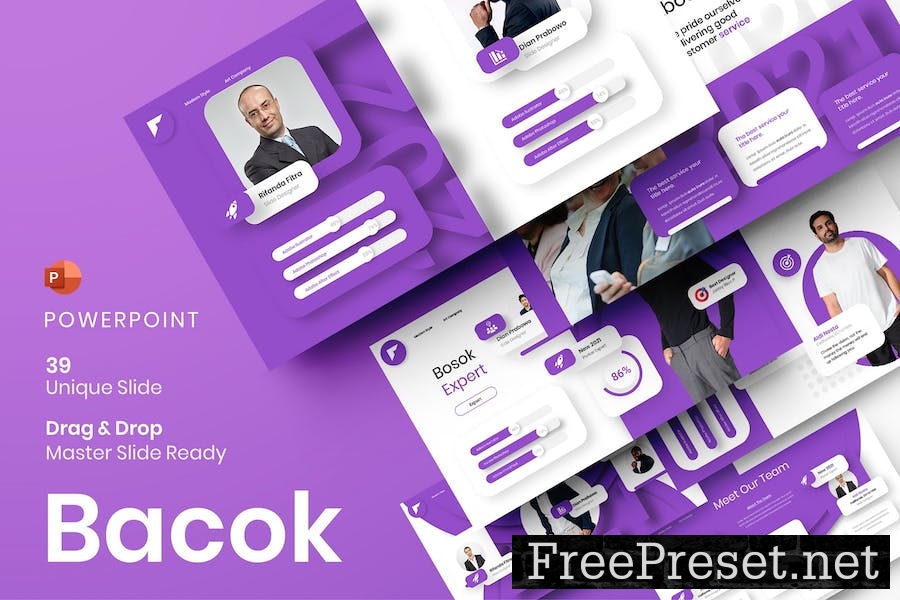 Bacok – Business PowerPoint Template 9XZ9A8K