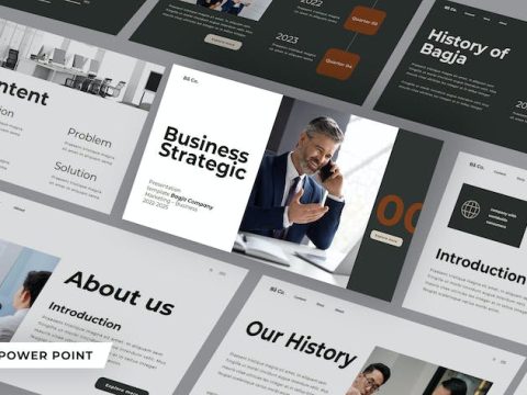 BAGJA - Business Strategic Powerpoint Template 4UQX43R