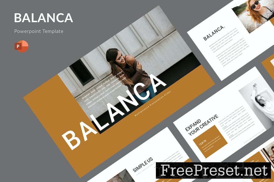 Balanca - Powerpoint Template FFD3Q42