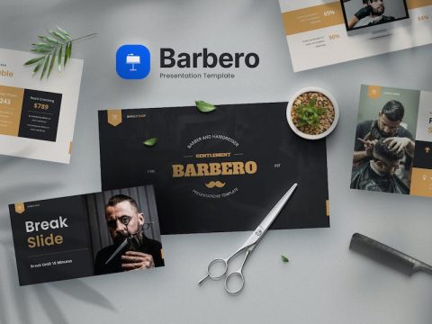 Barbero - Barbershop Keynote Template