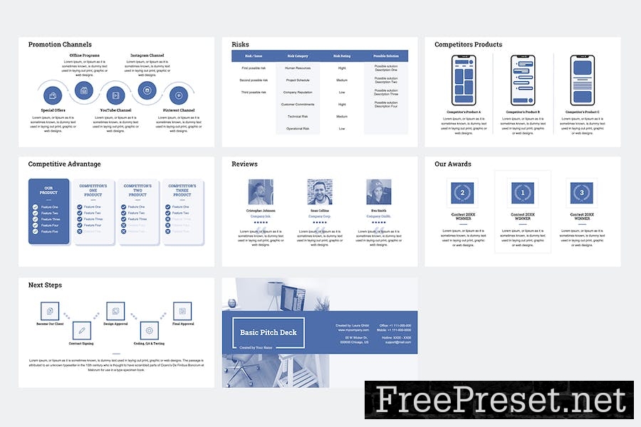 Basic Pitch Deck Google Slides VVMQ9KP