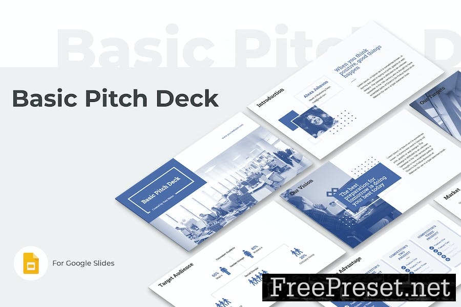 Basic Pitch Deck Google Slides VVMQ9KP