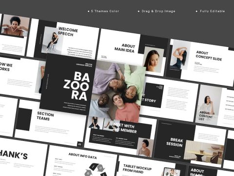 Bazoora - Lookbook Google Slides Template BCJZYB4