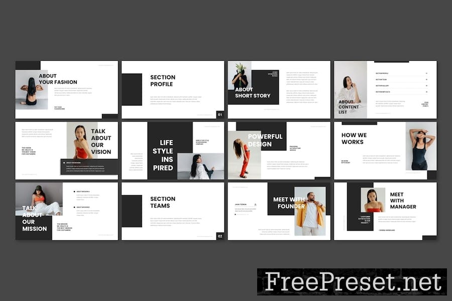 Bazoora - Lookbook Powerpoint Template ANK3YQZ